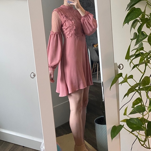 SHEIN Dresses & Skirts - (2/$15)Pink Shein Vintage Style Mini Dress